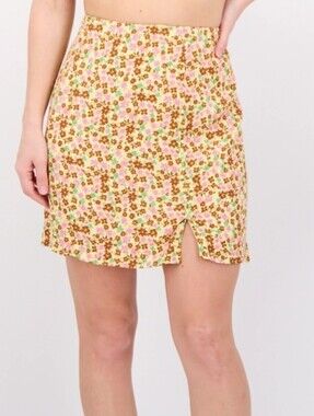 Mango NWT Floral Mini Skirt